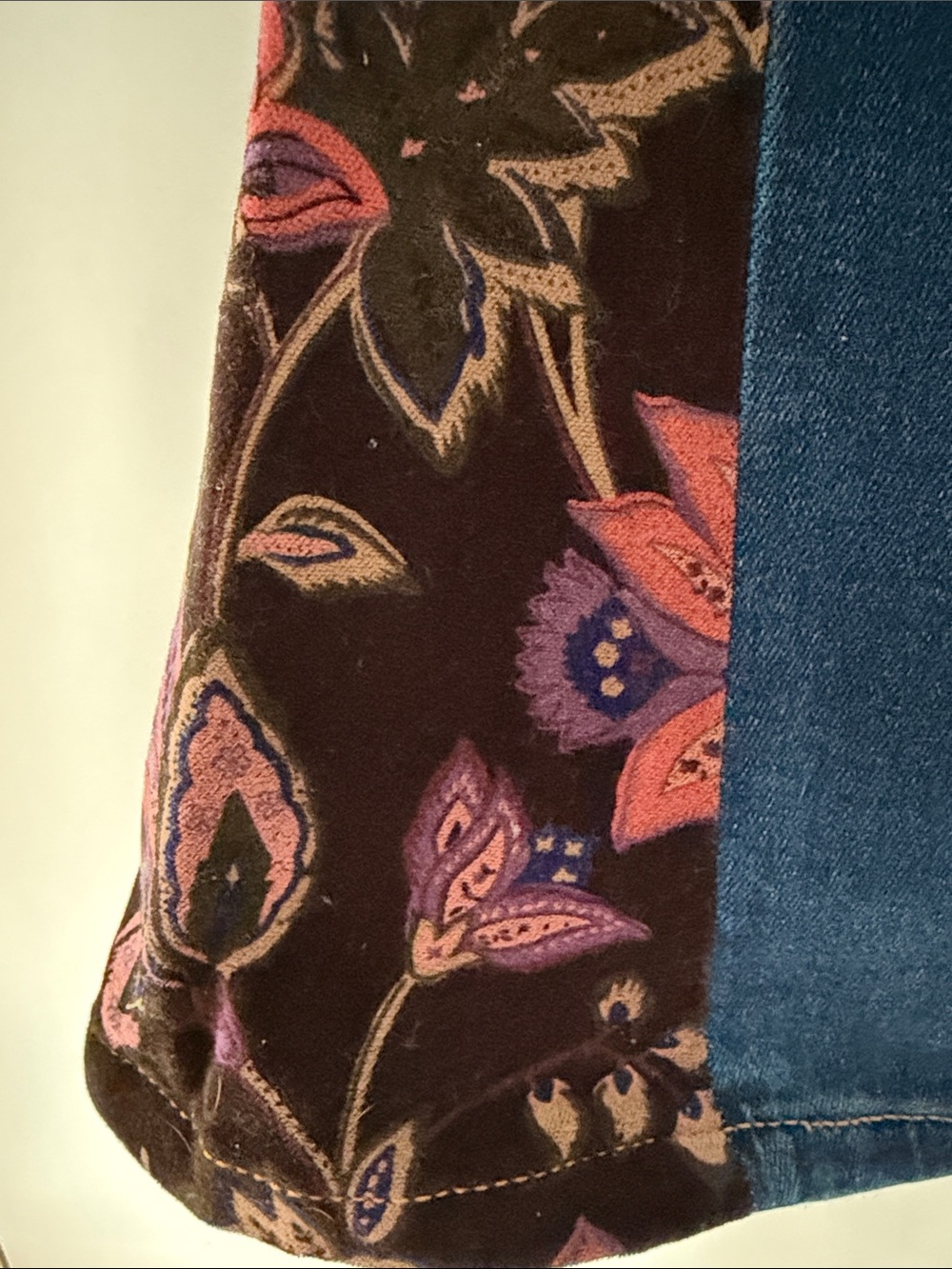 Driftwood Farrah Floral Inset Flare Jeans - Size 30 L33 - Boho Festival - Picture 7 of 7